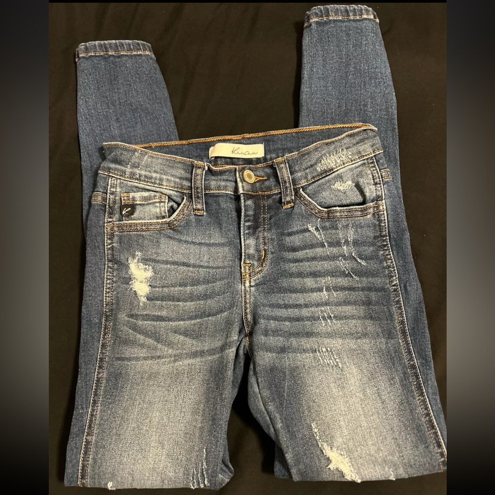 Kancan  Distressed Stretch Denim Skinny Jeans Women’s SZ 24